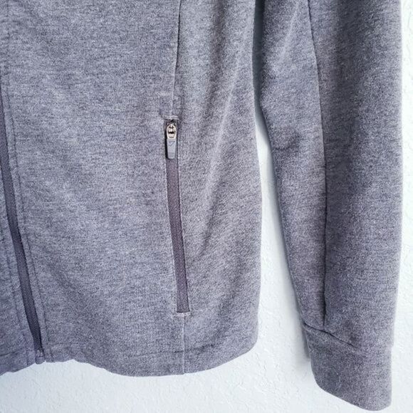 ‎Gymshark Gray Fit Full Zip Athletic Hooded Jacket - Picture 3 of 6